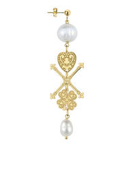 single-earring-heart-cross-four-leaf-clover-stone-pearl