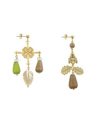 brown-leaf-and-fourleaf-clover-earrings