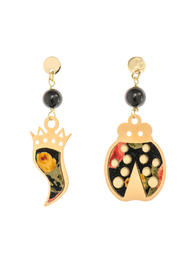 mini-black-horn-and-ladybug-earrings