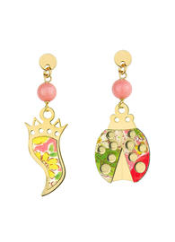 mini-faceted-pink-horn-and-ladybug-earrings