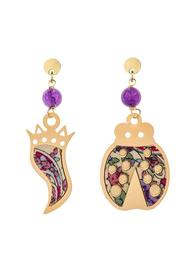 mini-purple-horn-and-ladybug-earrings