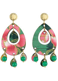 earrings-tan-mono-oval-green