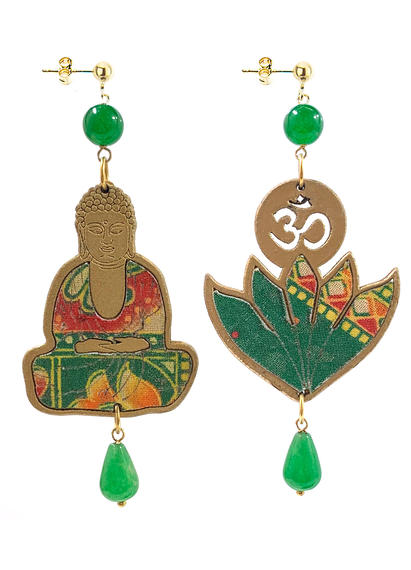 orecchini-buddha-seta-verde