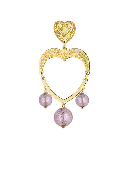 pink-stones-heart-single-earring