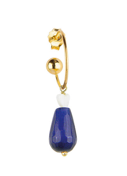 single-earring-bell-mother-of-pearl-and-blue-drop