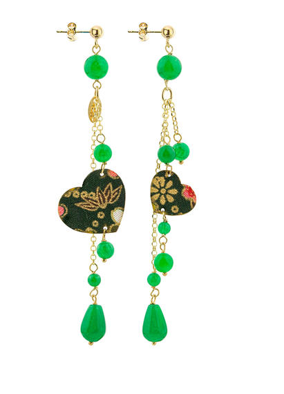 long-green-heart-earrings