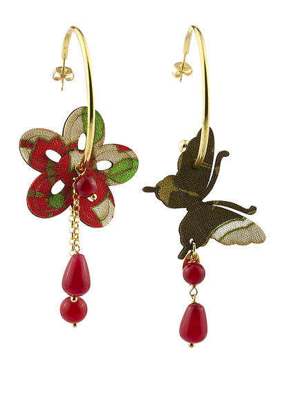 big-red-butterfly-and-flower-circle-earrings