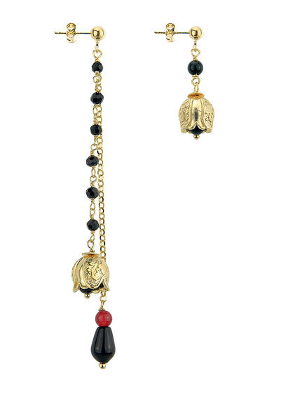 rosary-bell-earrings-black