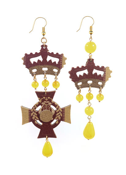 big-yellow-silk-cross-earrings