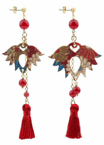 hasu-big-red-silk-earrings