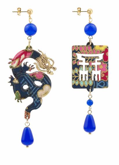 dragon-silk-and-leather-blue-earrings