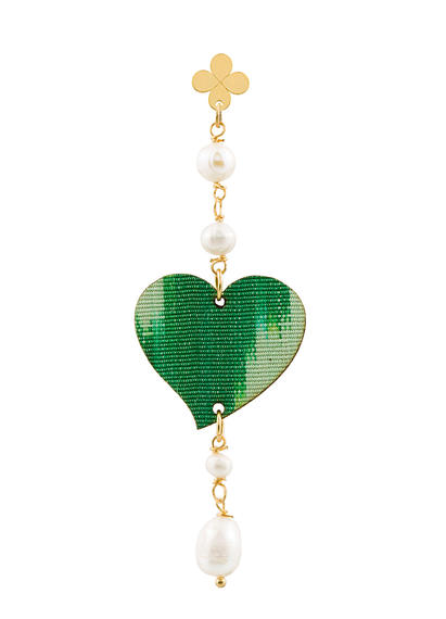 orecchino-singolo-cuore-medio-verde-chiaro-perla