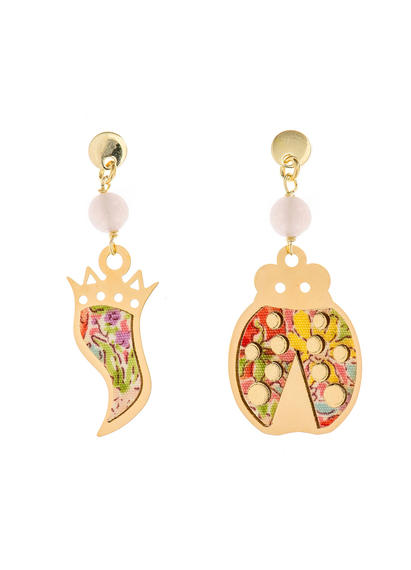 mini-pink-horn-and-ladybug-earrings