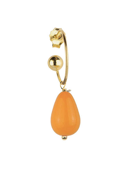 orange-stone-bell-earring