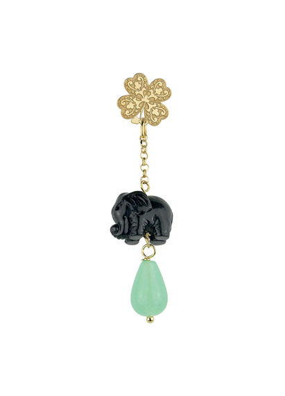 single-elephant-short-jade-green-earring