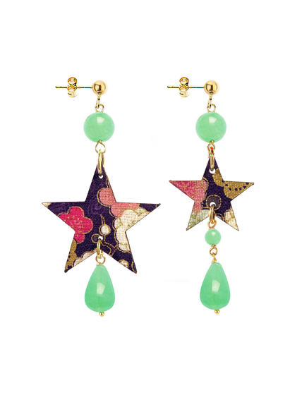 green-jade-star-earrings