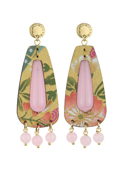 big-pink-mono-drop-tan-earrings